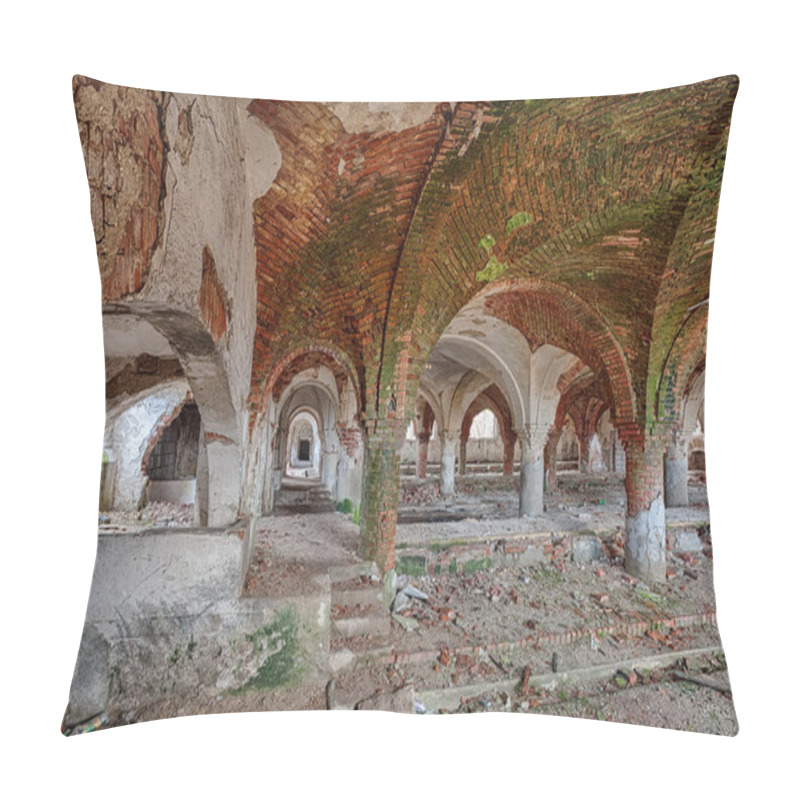 Personality  Forgotten Stable With A Beautiful Brick Vault Pillow Covers