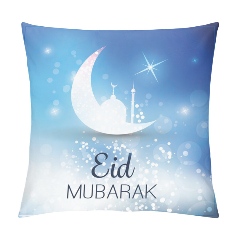 Personality  Eid Mubarak - Moon In The Sky - Greeting Card For Muslim Community Festival Pillow Covers