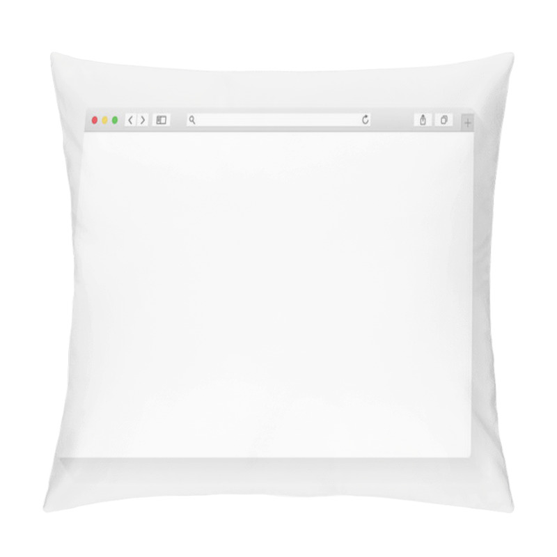 Personality  Modern Browser Window Design Isolated Pillow Covers