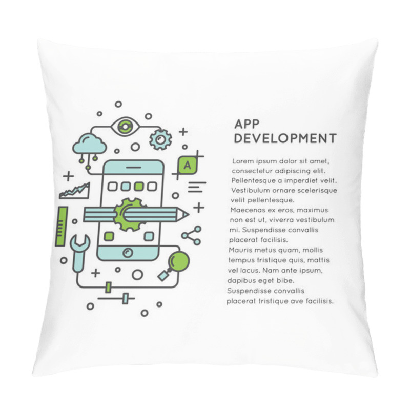 Personality  Application Development Process Pillow Covers