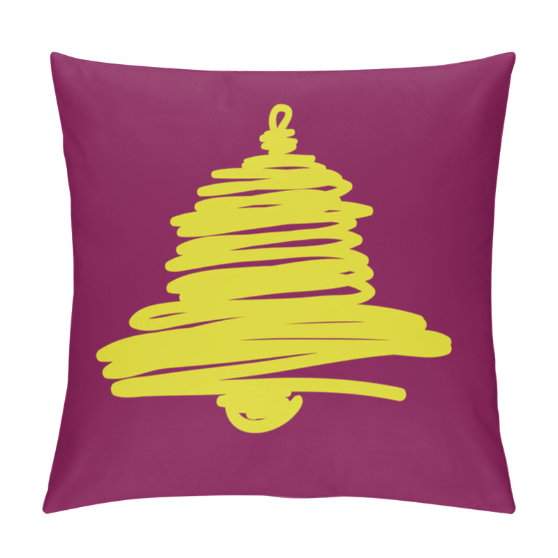 Personality  Vector Christmas And New Year Hand-painted Decoration With Bell Pillow Covers