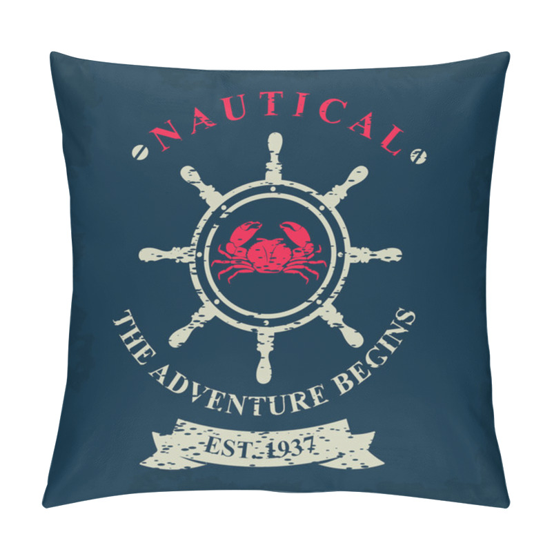 Personality  Nautical Marine Badge Pillow Covers