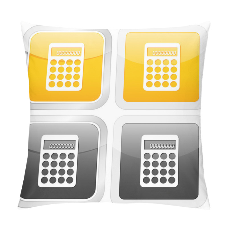 Personality  Square Icon Calculator Pillow Covers