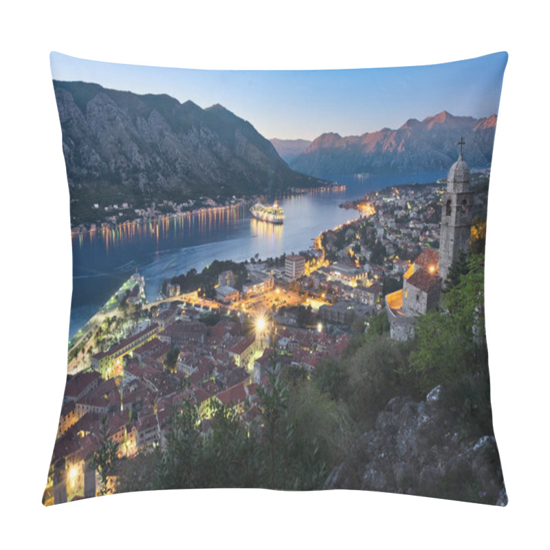 Personality  Kotor Bay And The Sunset Pillow Covers