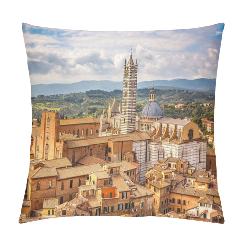 Personality  Aerial View Of Siena Pillow Covers