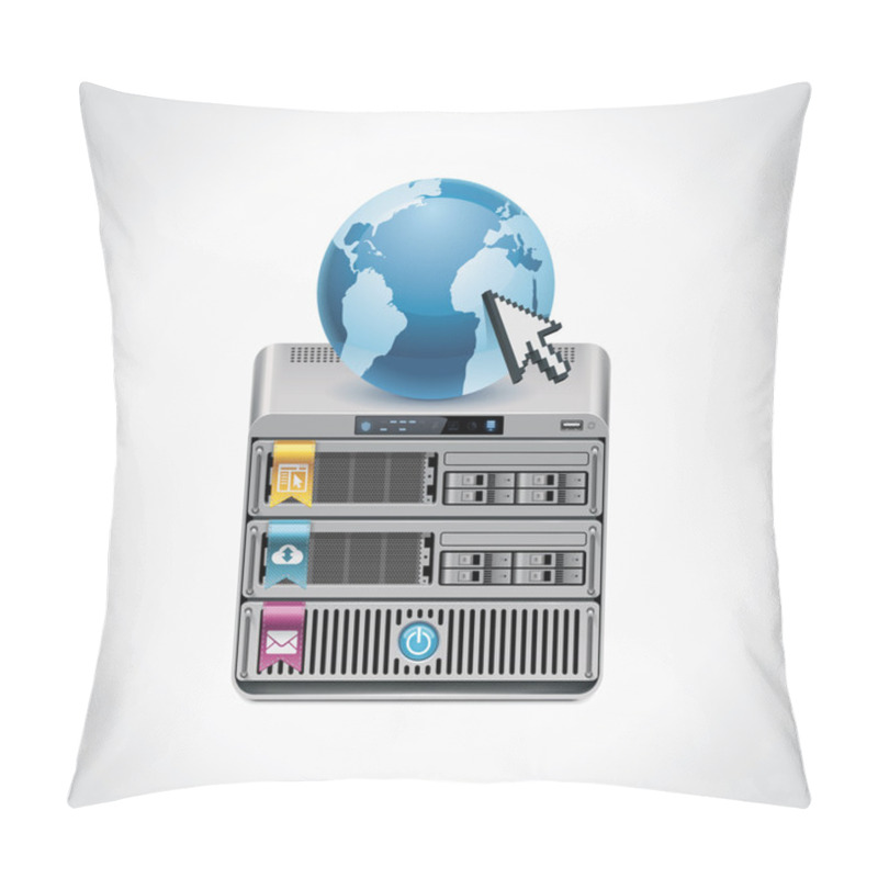 Personality  Vector Server Icon Pillow Covers