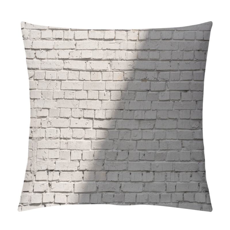 Personality  White Brick Wall Background Pillow Covers