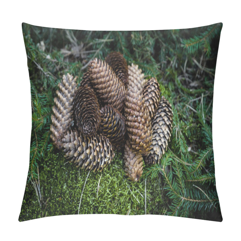 Personality  Stack Of Pine Cones Pillow Covers