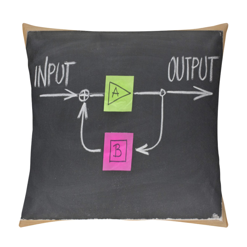 Personality  Feedback Concept On Blackboard Pillow Covers