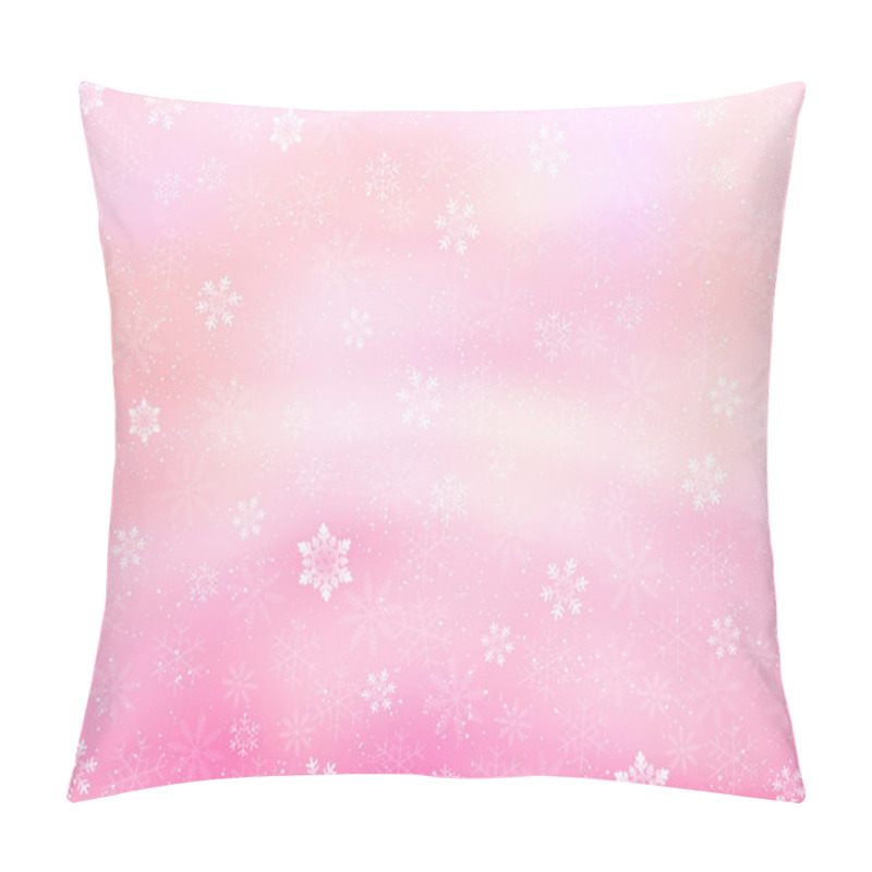 Personality  Christmas Snow Background Pillow Covers