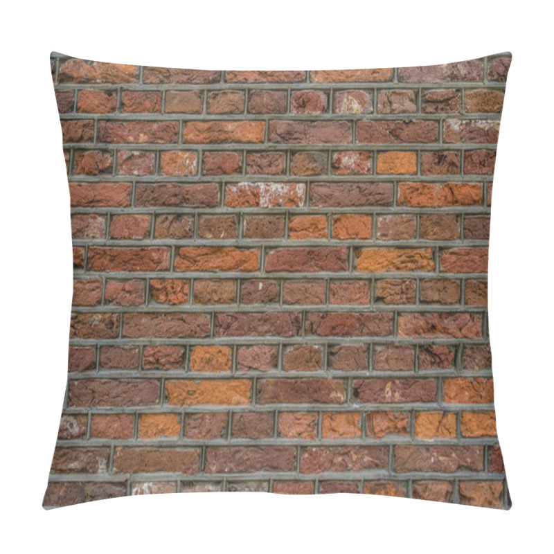 Personality  Textured Brick Wall In Earthy Tones. Pillow Covers