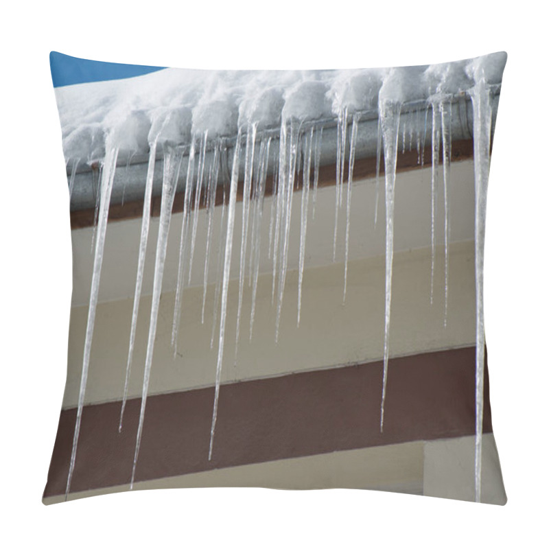 Personality  Dangerous Icicles. Fines For Snow And Ice On Roofs. Pillow Covers