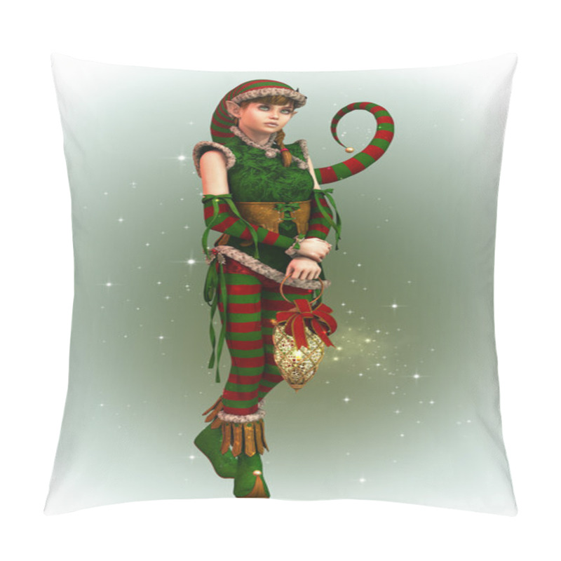 Personality  Santas Little Helper Amy, 3d CG Pillow Covers