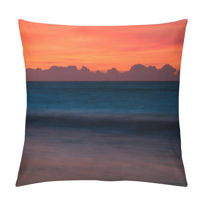 Personality  Red Sky Seascape Pillow Covers