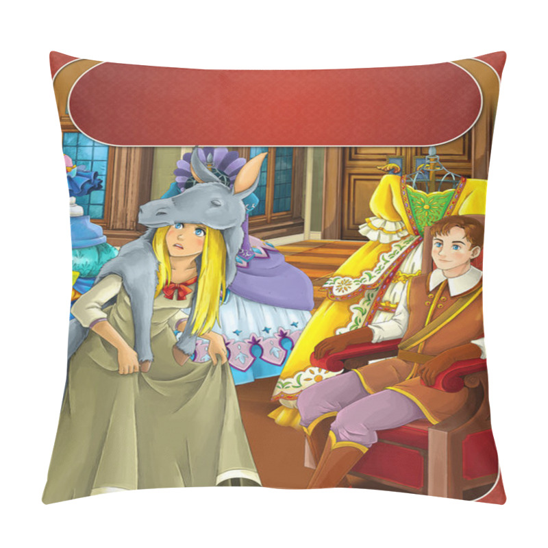 Personality  The Donkey Skin - Prince Or Princess - Castles - Knights And Fairies - Illustration For The Children Pillow Covers