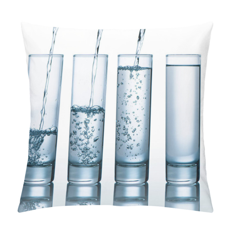 Personality  Glasses With Different Level Of Water Pillow Covers