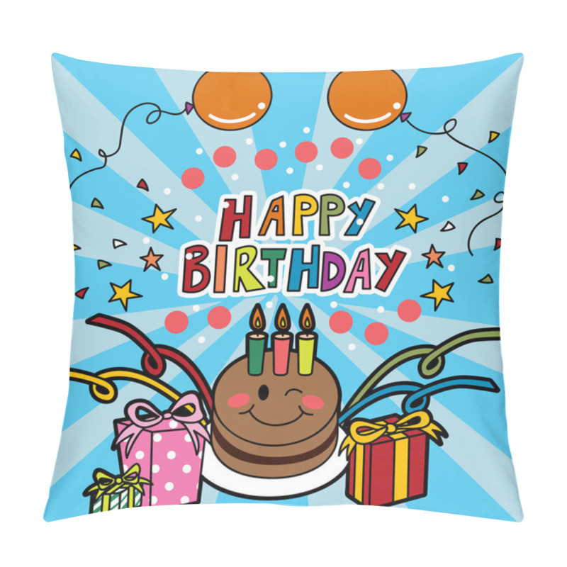 Personality  Happy Birthday Party Pillow Covers