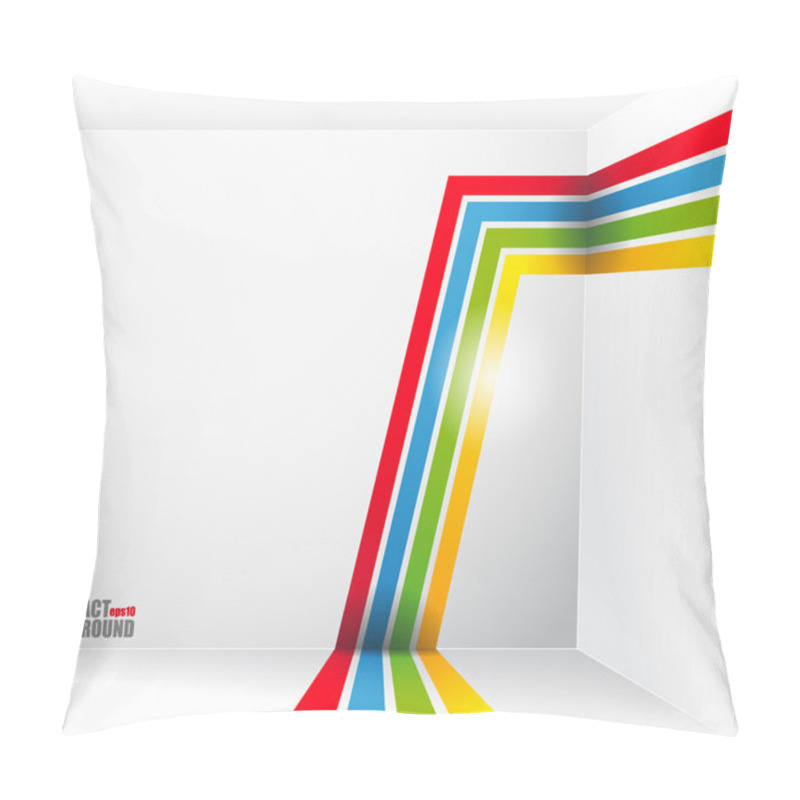 Personality  Abstract Background With Bright Strips And A Place Under The Text. Vector Pillow Covers