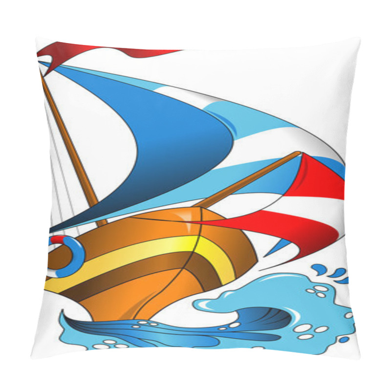 Personality  Sea Regatta Pillow Covers