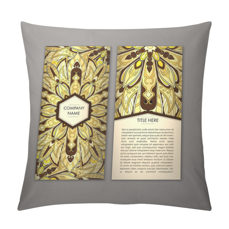 Personality  Flyer With Floral Mandala Pattern Pillow Covers