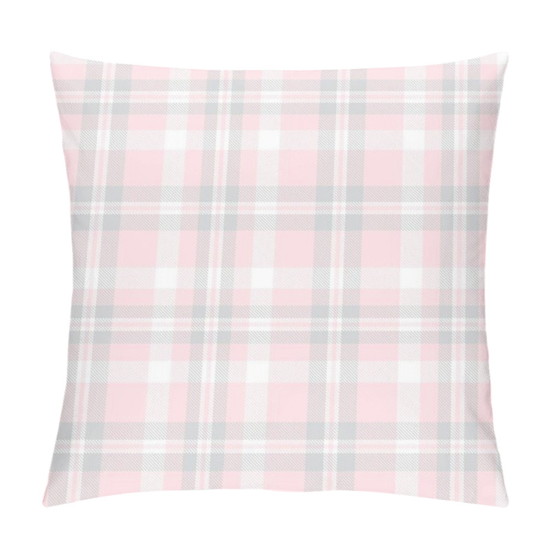 Personality  Pink Glen Plaid Textured Seamless Pattern Suitable For Fashion Textiles And Graphics Pillow Covers