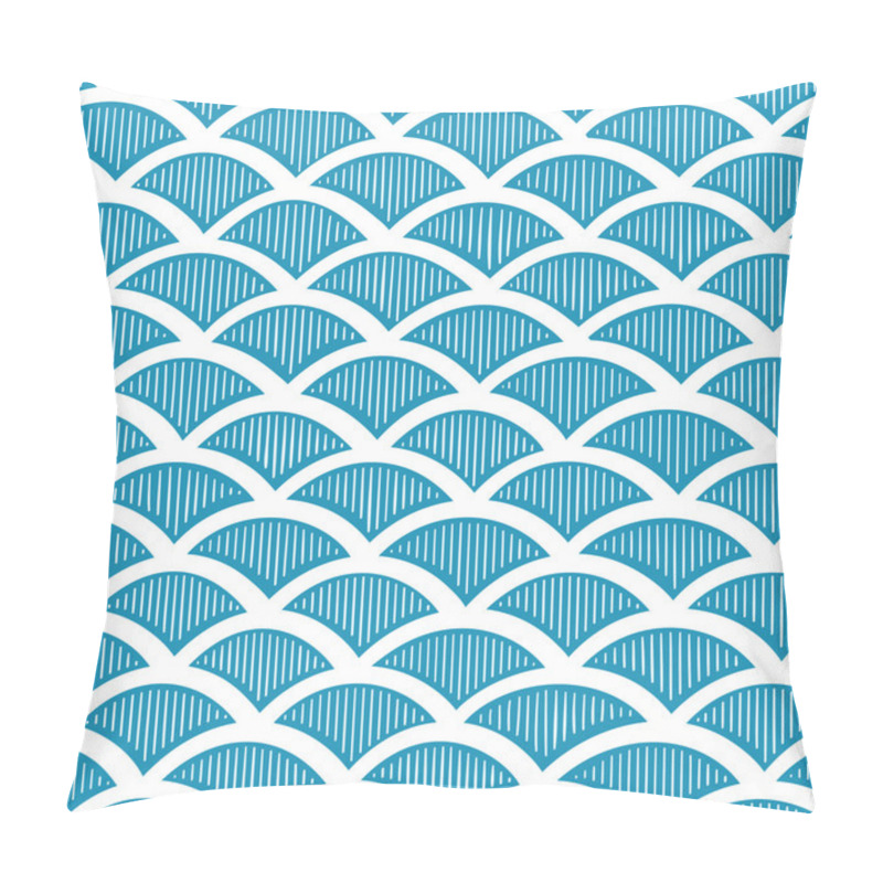 Personality  Seamless Waves Pattern Pillow Covers