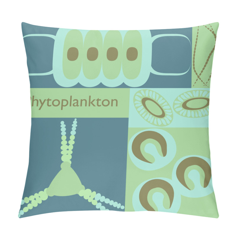 Personality  Plankton Phytoplankton Set Pillow Covers