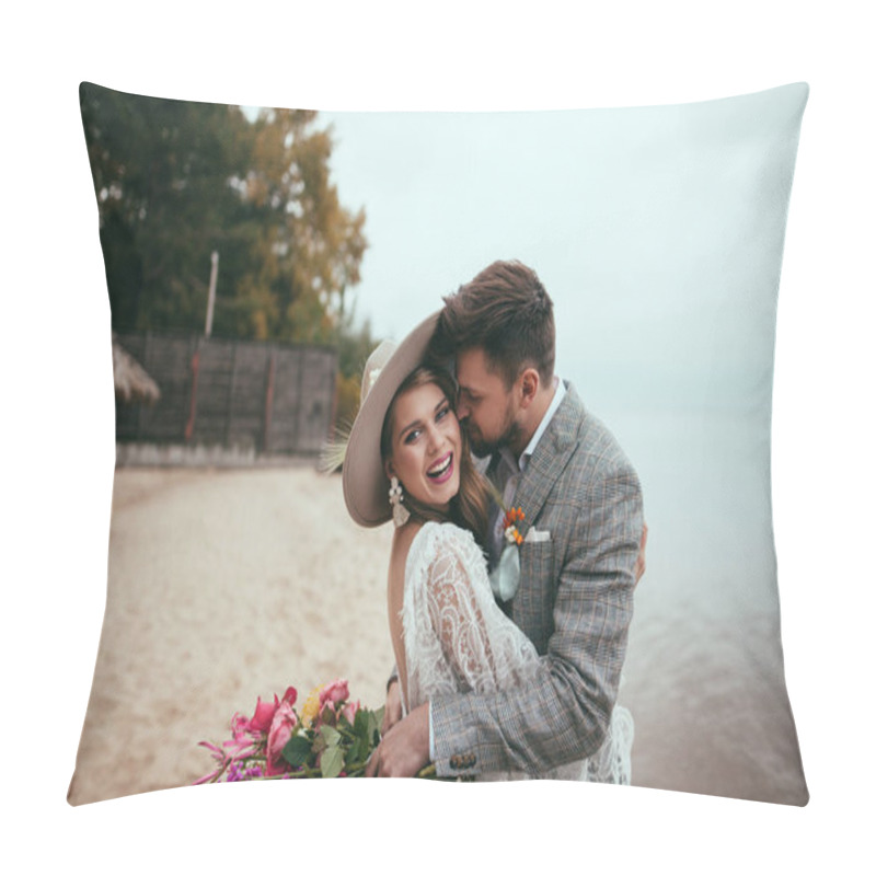 Personality  Groom And Bride Pillow Covers