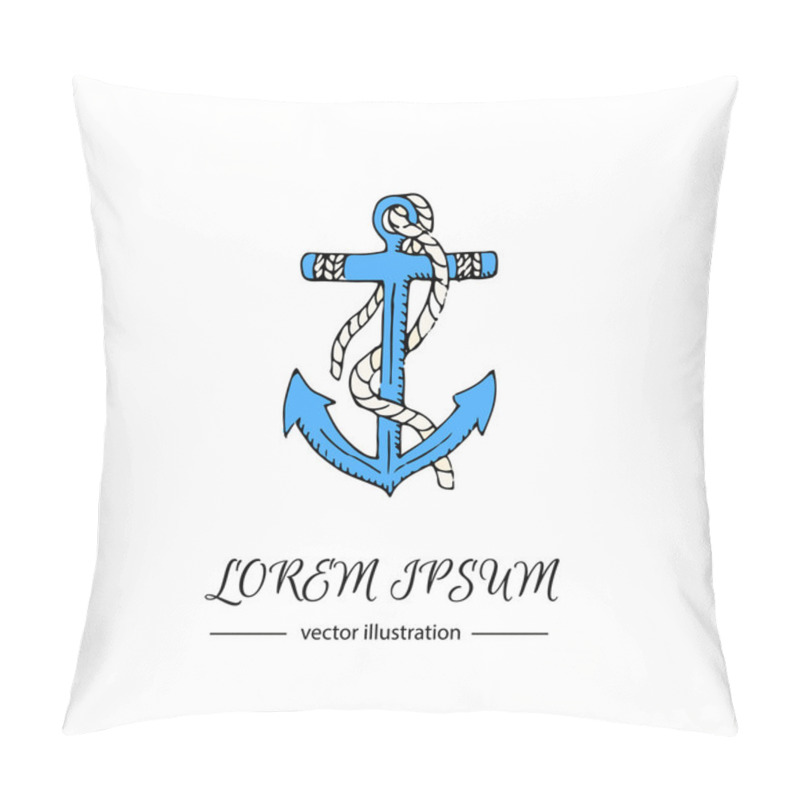 Personality  Anchor Icon Element Pillow Covers