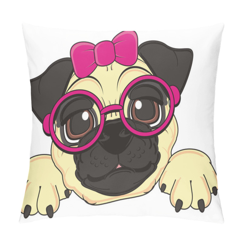 Personality  Cute Beige Pug Pillow Covers