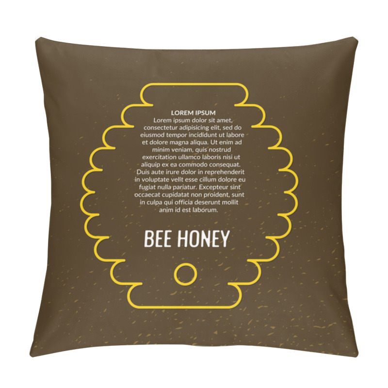 Personality  Vector Bee Products. Pillow Covers