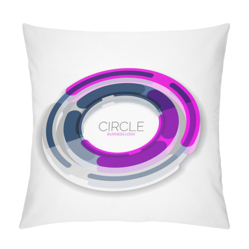 Personality  Futuristic Rings, Company Logo, 3d Design Pillow Covers