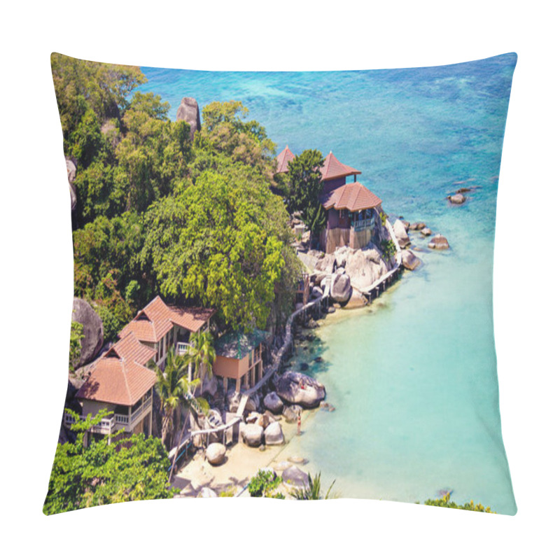 Personality  Tropical Beach Villa By The Sea At Koh Tao, Samui, Thailand Pillow Covers