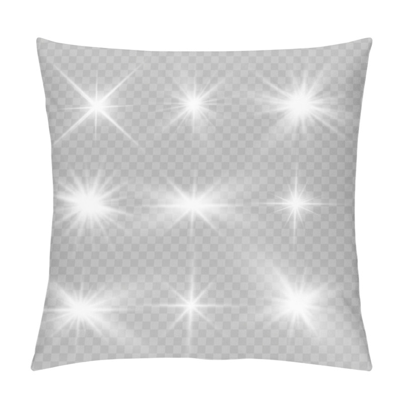 Personality  White Light Stars. Pillow Covers