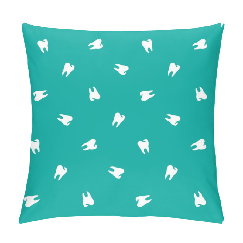 Personality  Vector Minimalistic Teeth Seamless Pattern Pillow Covers