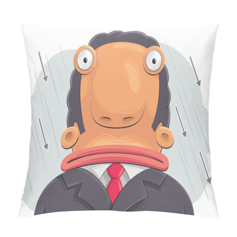 Personality  Confused Businessman Pillow Covers