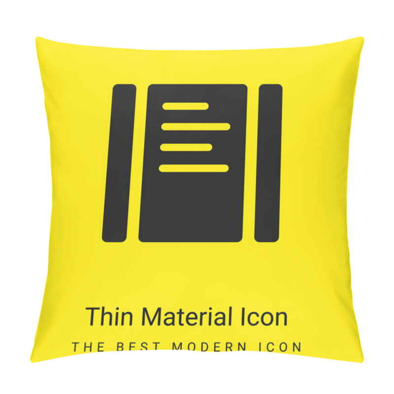 Personality  Black Text Page To Swipe Horizontally Minimal Bright Yellow Material Icon Pillow Covers