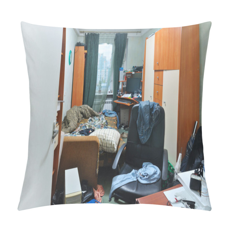 Personality  View Of A Messy Room Pillow Covers