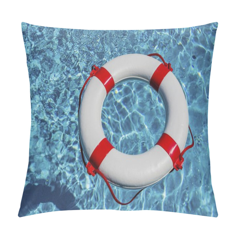 Personality  Lifebuoy In A Pool Pillow Covers