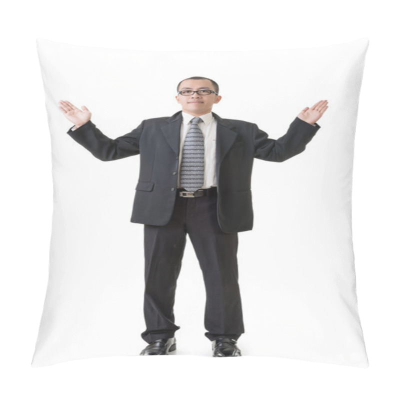 Personality  Mature Businessman Introduce Pillow Covers