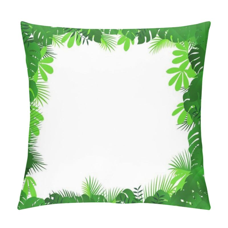 Personality  Tropical Forest Background Pillow Covers