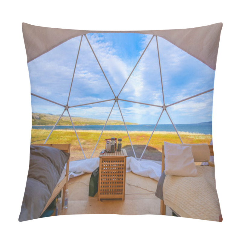 Personality  The Interior Of A Glamorous Camp In The North Of Russia On The Shores Of The Arctic Ocean Pillow Covers