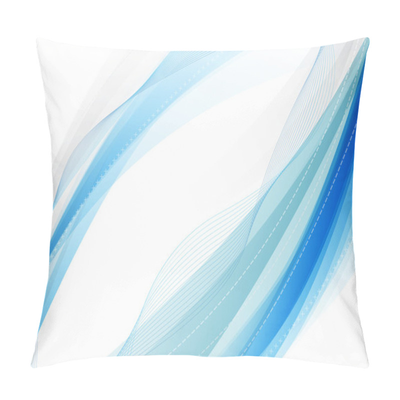 Personality  Abstract Light Blue Vector Background Pillow Covers