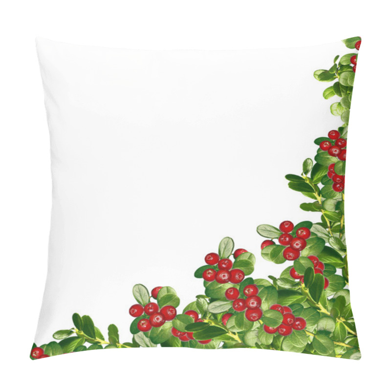 Personality  Cowberry Isolated On White Background Pillow Covers