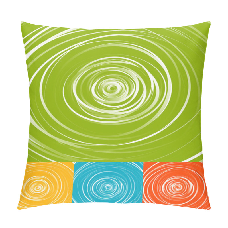 Personality  Radial Circles Abstract Backgrounds Pillow Covers