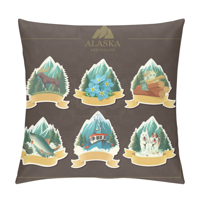 Personality  Majestic Alaska. Pillow Covers