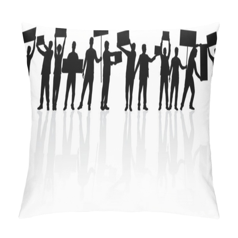 Personality  Manifestation - A Group Of People Protesting Pillow Covers