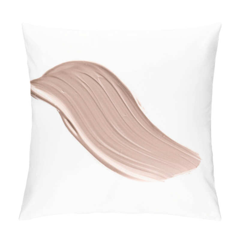 Personality  Make-up Pale Base Foundation Brush Strokes And Smudge Texture Pillow Covers