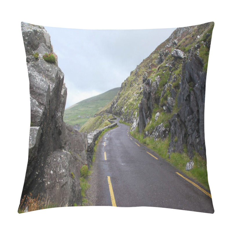 Personality  The Road Along The Coast To Dunquin On Dingle Peninsula Pillow Covers