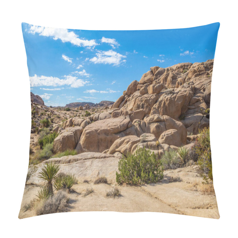 Personality  Rock Formations In Joshua Tree National Park, California Pillow Covers